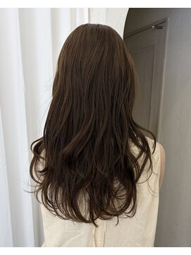 ヘアーアイスカルテット(HAIR ICI QUARTET) 赤み消し◎透明感オリーブカラーロング×顔周りレイヤー