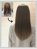 オーバーレイ(Overlay)&nbsp;自然に仕上がる縮毛矯正【施術例】〔自由が丘〕〔縮毛矯正〕