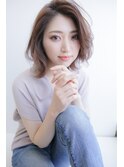 ラベンダーグレージュミディ【56hair 戸越銀座】