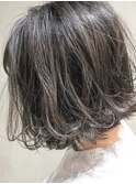 ミニボブ x ブルージュ x 外ハネ