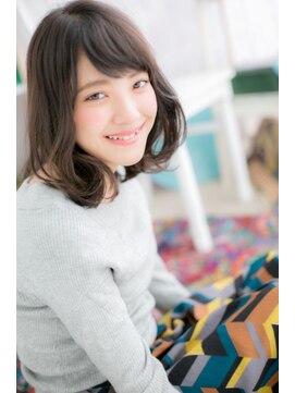 ミック ヘアアンドメイク アップ 駒込店(miq Hair&Make up) ふんわり抜け感セミディ