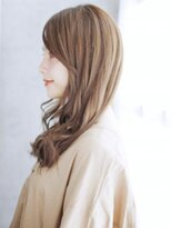 ヘアメイク ナル(hair make nalu)&nbsp;長めバングのAラインミックスカール