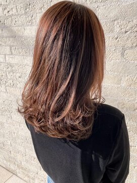 トップヘアーラウンジ 知立(TOP HAIR Lounge) 巻いてかわいいレイヤーロング！/ニュアンスカラー