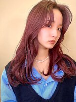 ピークアブー ワン(PEEK-A-BOO ONE)&nbsp;ローズカラーの艶髪ヘア　松永幸征