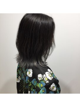 ファースト 泉中央店(first) アッシュブラック/レイヤーロング/20代30代40代