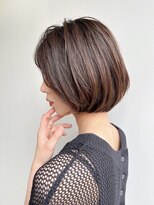 トルネード(TORNADO) 大人ショートボブ 前髪あり 丸顔面長ハチ張り絶壁エラ張りK0705