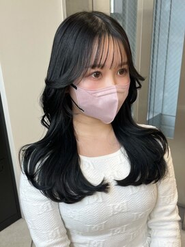 ベレーザシェルト(Beleza scelto) 3175髪質改善日本髪ウザバングシアーグレージュゆる巻きロング