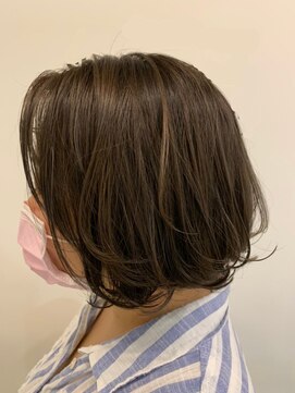 ヘアブランコブランコ 横浜(hair blanco_blanco) 似合わせカット/くびれヘア/デザインカラー/艶ボルドー[横浜駅]