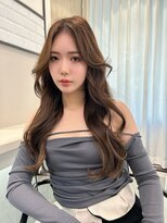 リリー(Lilley)&nbsp;【lilley 稲永麻衣】顔周りカット+チョコレート+天神韓国ヘア