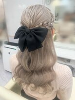 ヘアセットアリエス(aries)&nbsp;編み込みハーフアップ