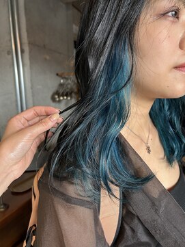 ソイリウム 下北沢(soi rium) インナーカラー_インナーブルー_寒色カラー