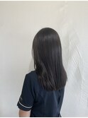 暗髪カラー 暗髪ストレート 艶髪 COTAトリートメント