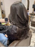 ロングレイヤーカット／ウルフカット¥顔まわり