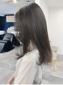 地毛風カラーシアーグレージュ＊ブリーチなし赤み消しカラー