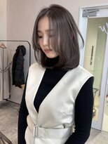 ウェイズトウキョウ 新宿店(Ways TOKYO)&nbsp;ミディアムレイヤー　前髪カット　グレージュ　ハイライト