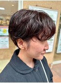 大人かわいい耳掛けハンサムひし形束感ショート☆30代40代50代