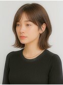 社会人オフィス上品ショートボブ女子力透けカラー清潔感