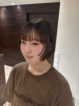 ジャム(Jam) ぱっつとbob×ストレートパーマ【mayu】