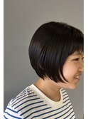 ツヤツヤなショートボブスタイル