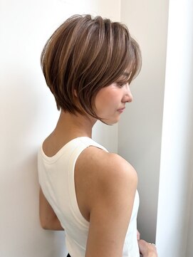 ネイロ バイ ジルブラン 葛西(NeiRo by JIL BLAN) 葛西ハイライト白髪ぼかしショートボブ小顔カットレイヤーカット