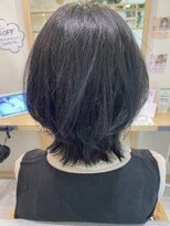 スピンヘア SOCOLA塚口店(Spin hair)&nbsp;ニュアンスブルーブラック/くびれ巻き