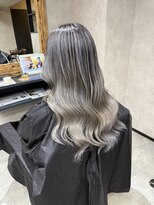 サニー 渋谷(SUNNY) バレイヤージュ、ハイライト、レイヤーロング、グレーベージュ