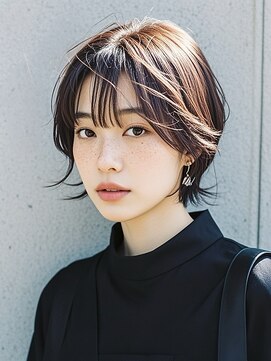 エイチ ウルフカット 大阪梅田(811) 50代ショートベリーショート成人式クラゲヘアマッシュウルフ