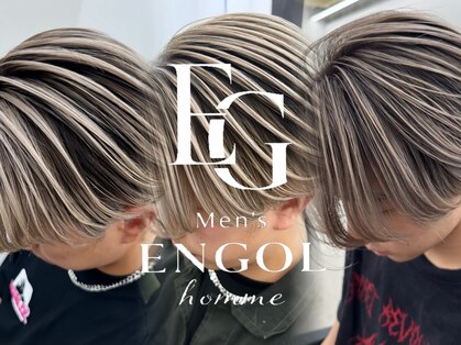 Men's ENGOL homme 名古屋栄 ブリーチ/メンズバレイヤージュ/ダブルカラー/ハイトーンの写真