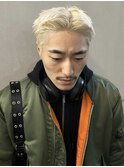ハイトーンカラーミルクティーベージュブリーチダブルカラー