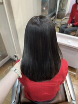 アクシス 栄店(`AXIS)&nbsp;森崎ワンホンレイヤー/ミルクティーブロンド/ダークブルー/栄