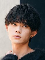 フィフス 大分(fifth)&nbsp;大分シャドウパーマメンズカットラウンドマッシュツーブロック