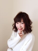 スウィート108(SUITE 108) 色っぽミディはふわゆるカールで抜け感をだしたオシャレボブ