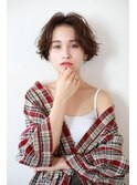 Chlom ☆フレンチMIXカーリーショートブラウン　TEL 0364574337