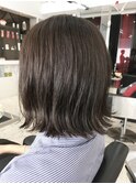《D'ciel工藤富生》切りっぱなしボブ×透明感カラー