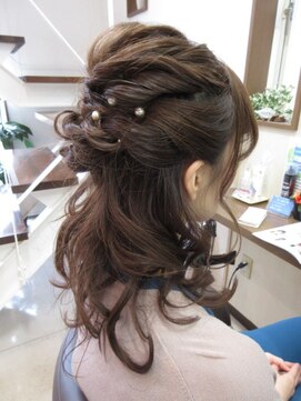 コアフィールフィス(COIFFURE fils) あみこみハーフアップ☆