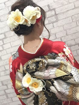 《お電話にてご予約受付中♪》振袖/袴/訪問着など◎ヘアセットも一緒に合わせて大切な日は素敵な装いを♪