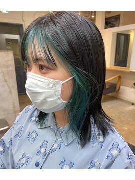 ソイ 下北沢(soi) フェイスフレーミング　ターコイズブルー