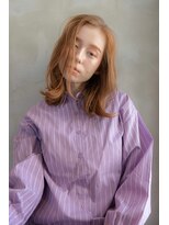 オースティン 門前仲町(AUSTIN)&nbsp;前髪かき上げイメチェンイヤリングカラーラベンダーカラーくびれ