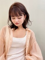 キャンバス バイ ネオリーブ 横浜西口(Canvas by neo.)&nbsp;ゆるふわレイヤー☆大人可愛いミディアム☆透明感モカブラウン