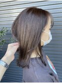 切りっぱなし×透明感カラー