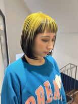 トレス(TRESS)&nbsp;内巻きボブ　レイヤーボブ　コントラストカラー