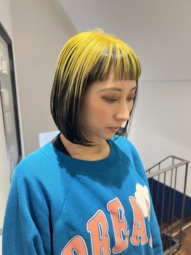 トレス(TRESS) 内巻きボブ レイヤーボブ コントラストカラー