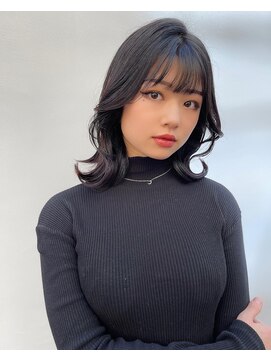 ロンド マーレ 天神大名店(Lond mare) デザインカラー/レイヤーカット/ウェットヘア/オリーブベージュ