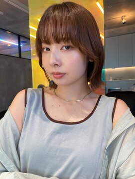 ロンドルーチェ 心斎橋(Lond luce) ダークアッシュ/ミディアムレイヤーカット［髪質改善/縮毛矯正］