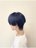 マッシュウルフ×ブルーブラック×ネイビーブルー