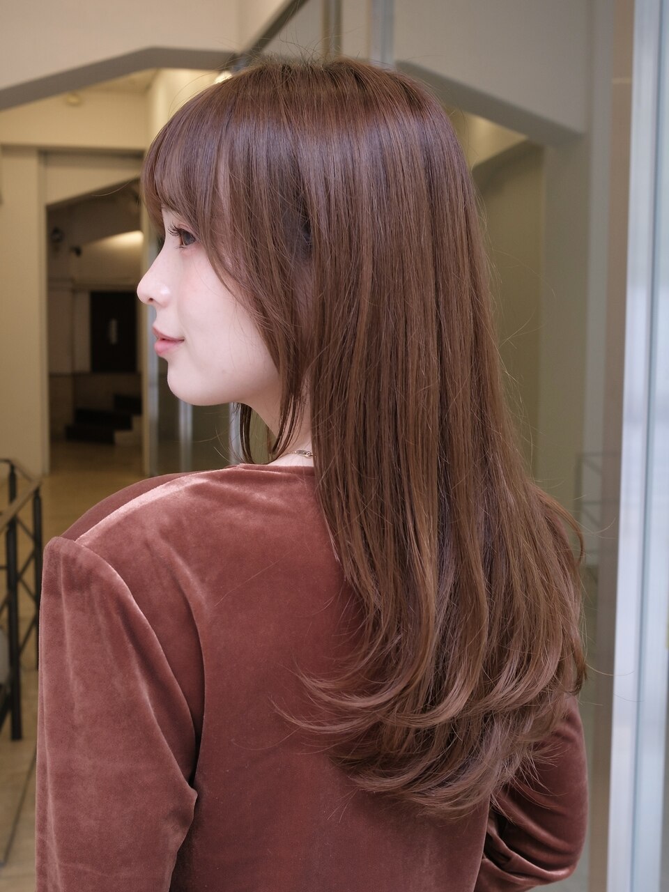 人毛 ハンドカット　マッシュボブ　少し明るめブラウン Ｍサイズ 人毛 ハンドカット マッシュボブ 少し明るめブラウン Mサイズ