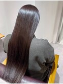 30代40代50代レッドブラウン酸性ストレート縮毛矯正髪質改善