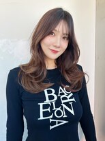 くびれへア/韓国風巻き/マロンベージュ【自由が丘】