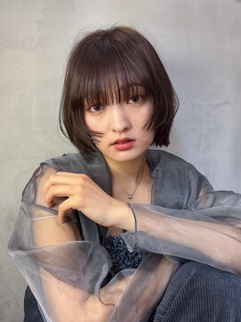 ロンドエニカ 大宮(Lond enika) ミニウルフレイヤーカット顔周り前髪韓国ミディアムロング[大宮]