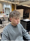 ブラウン×金メッシュ×スペインカール
